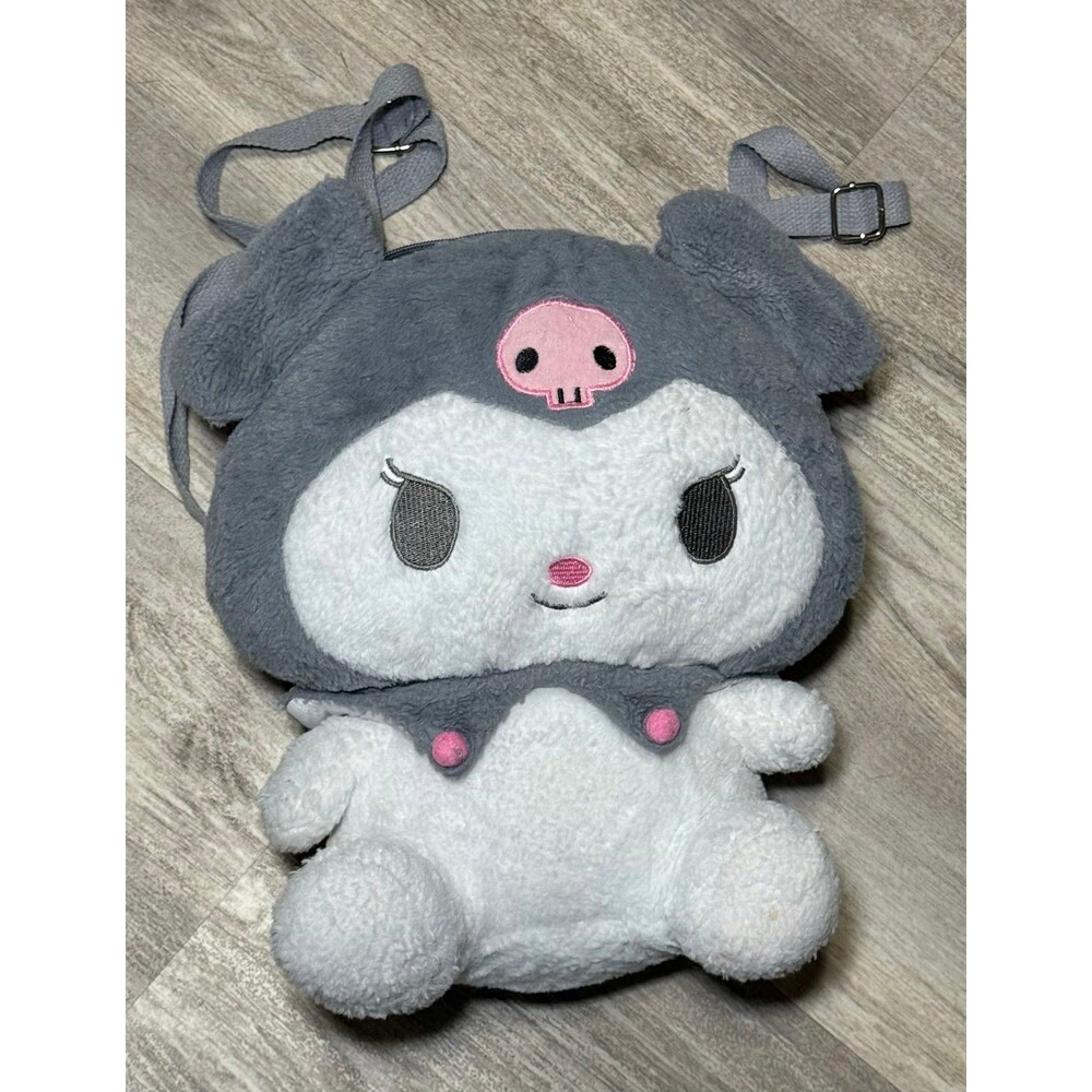 Hello Kitty Kuromi plush backpack about 12x12 medium size‎